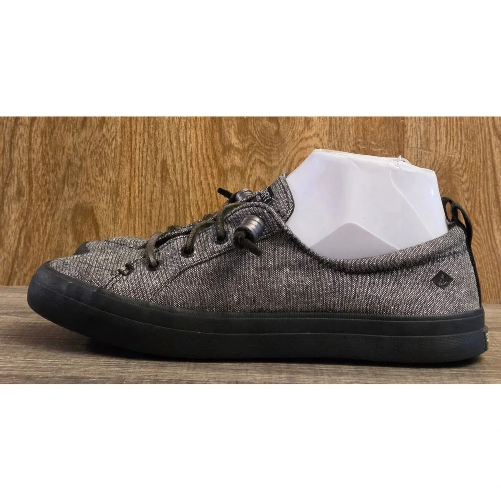 Sperry Top Sider Crest Vibe Slip On Shoes Womens Size‎ 7.5 Glitter Black Gray
